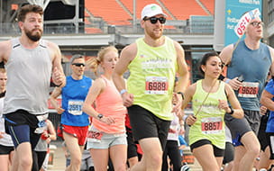 Group of marathon runners
