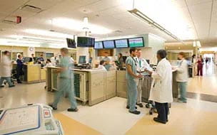 An emergency room