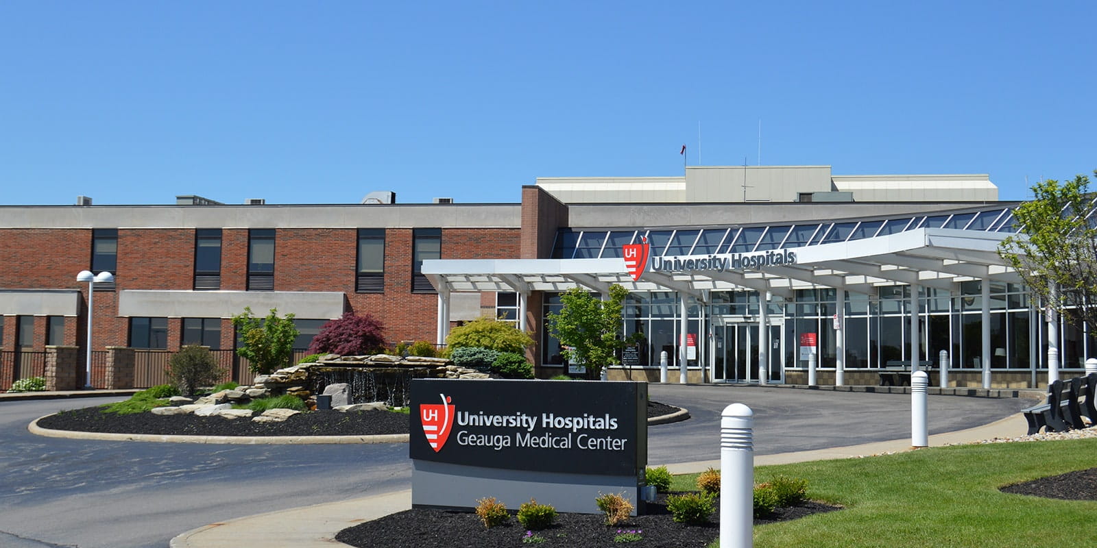 UH Geauga Medical Center building entrance.