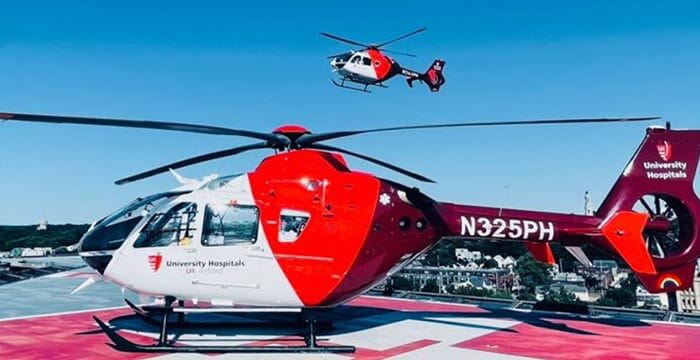 UH AirMed medvac helicopter