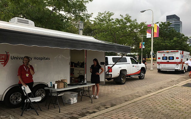 UH ambulance at event