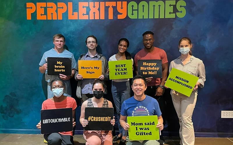 Radiology residents at Escape Room