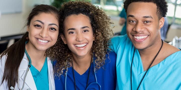 group of medical students