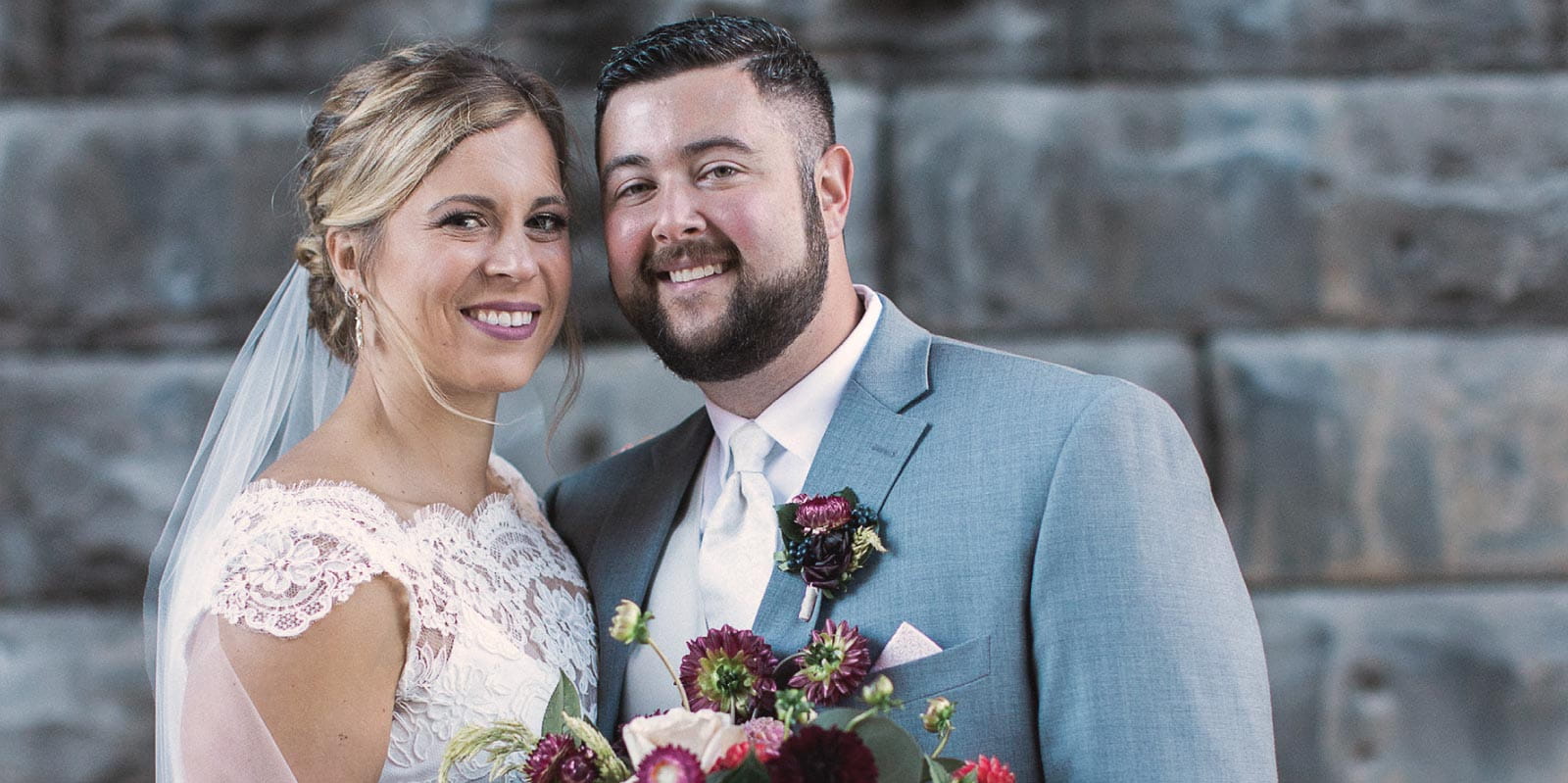 UH patient Aly Bobulsky and her husband, Greg Cortese, celebrate her recovery and their magical day