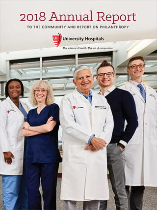 Cover to the 2018 Annual Report to the Community and Report on Philanthropy