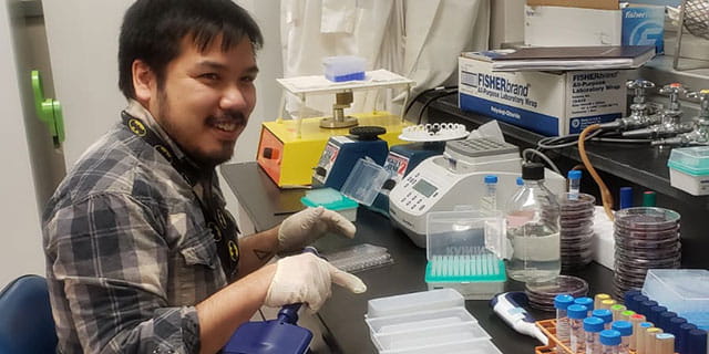 fellow doing research