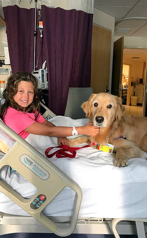 Gracie visits Maddie