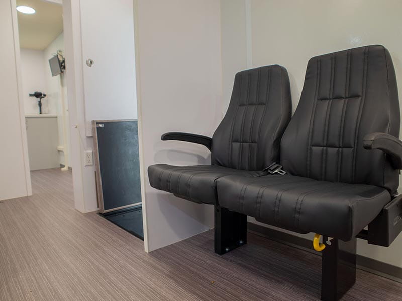 mobile research unit waiting area