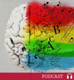 brain with music illustration