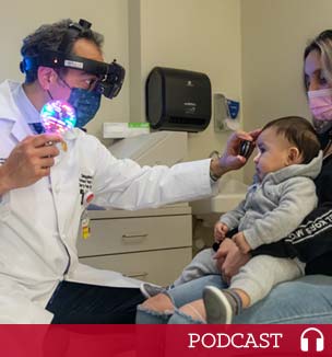 Dr. Orge with patient