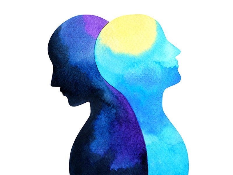 illustration showing mood disorders
