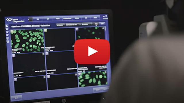 radiologist looking at health data image