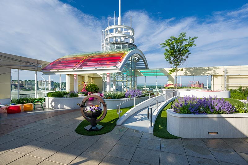 Rainbow Babies & Children’s Hospital Angies' Garden rooftop landscape