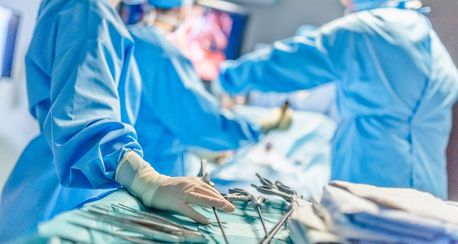 Surgeon with his team in the operating room