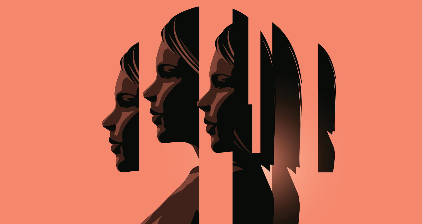 Illustration showing the different aspects of dealing with personal issues