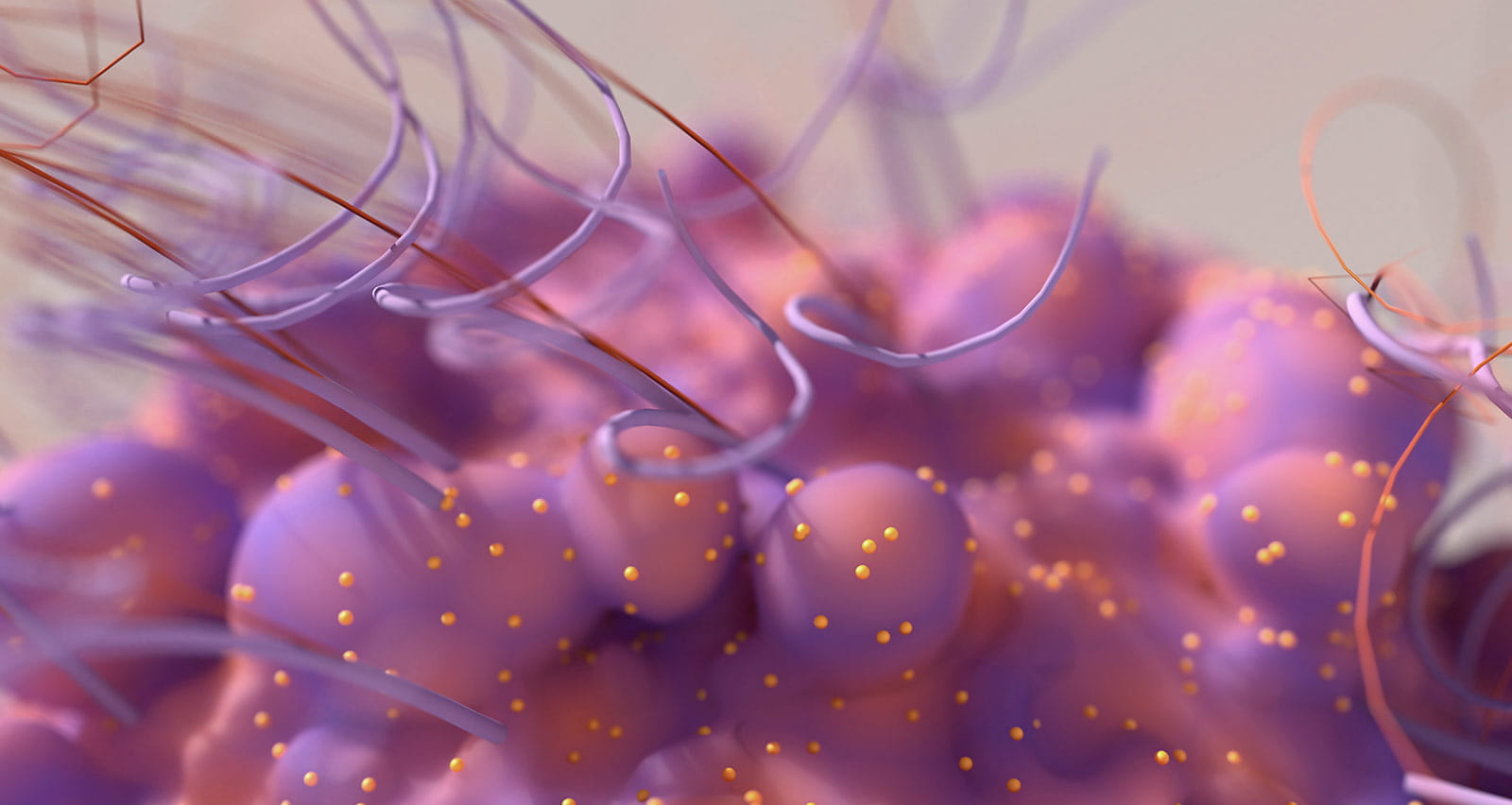 Illustration of metastatic cancer cells