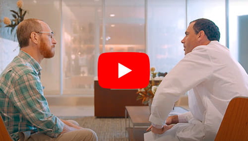 A cancer patient receiving a second opinion at UH Seidman Cancer Center