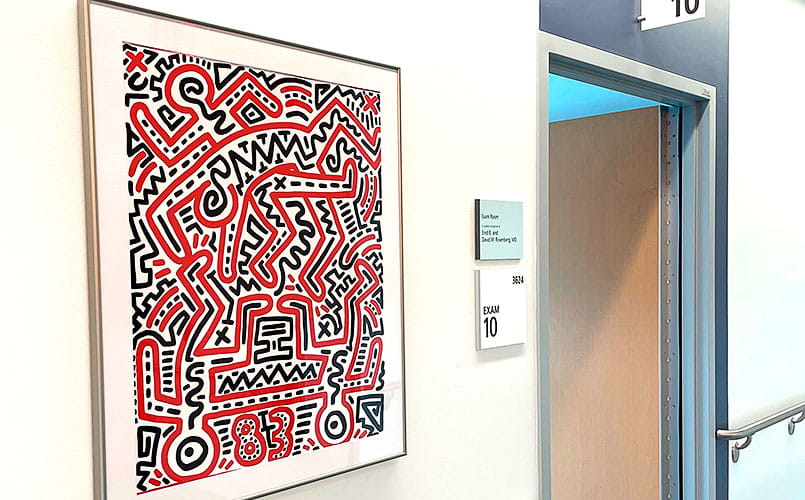 An exam room at UH Cutler Center for Men