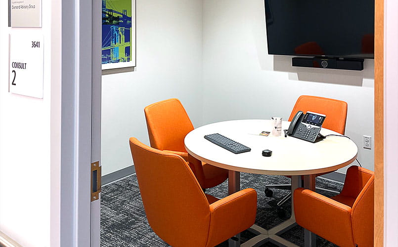 Meeting room at UH Cutler Center for Men