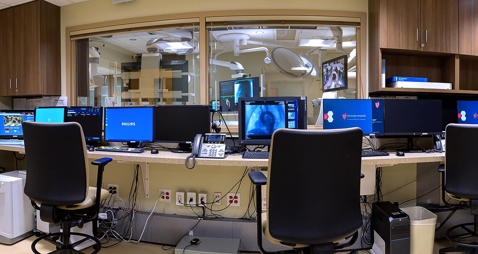 The control room of our interventional suite