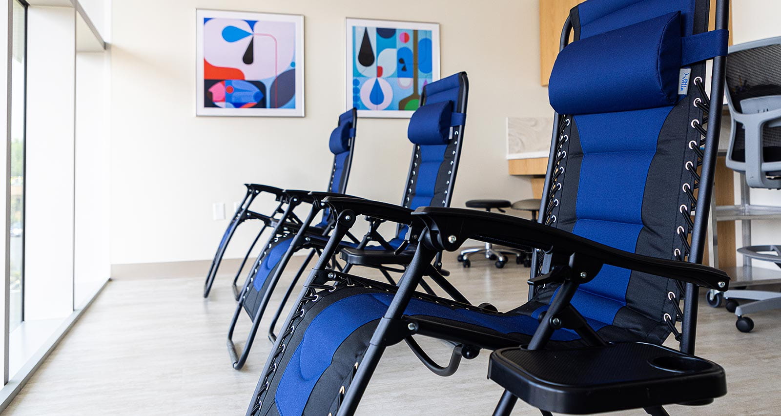 The Group Acupuncture room at UH Connor Whole Health Beachwood