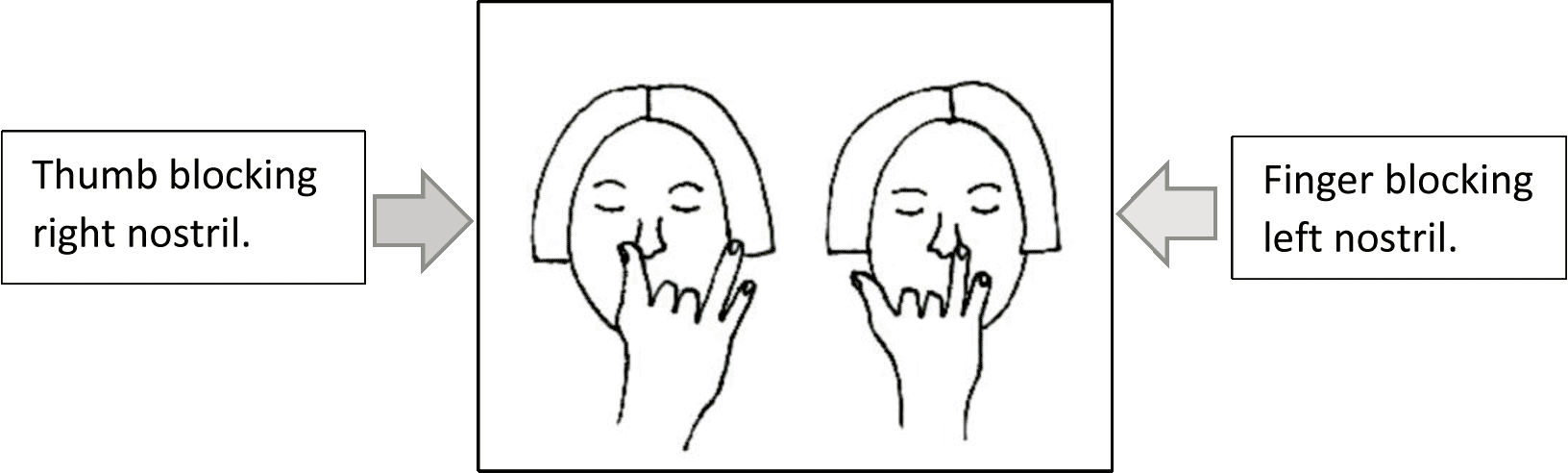 Alternate Nostril Breathing diagram