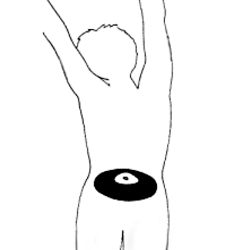 Illustration of an injection site on your abdomen
