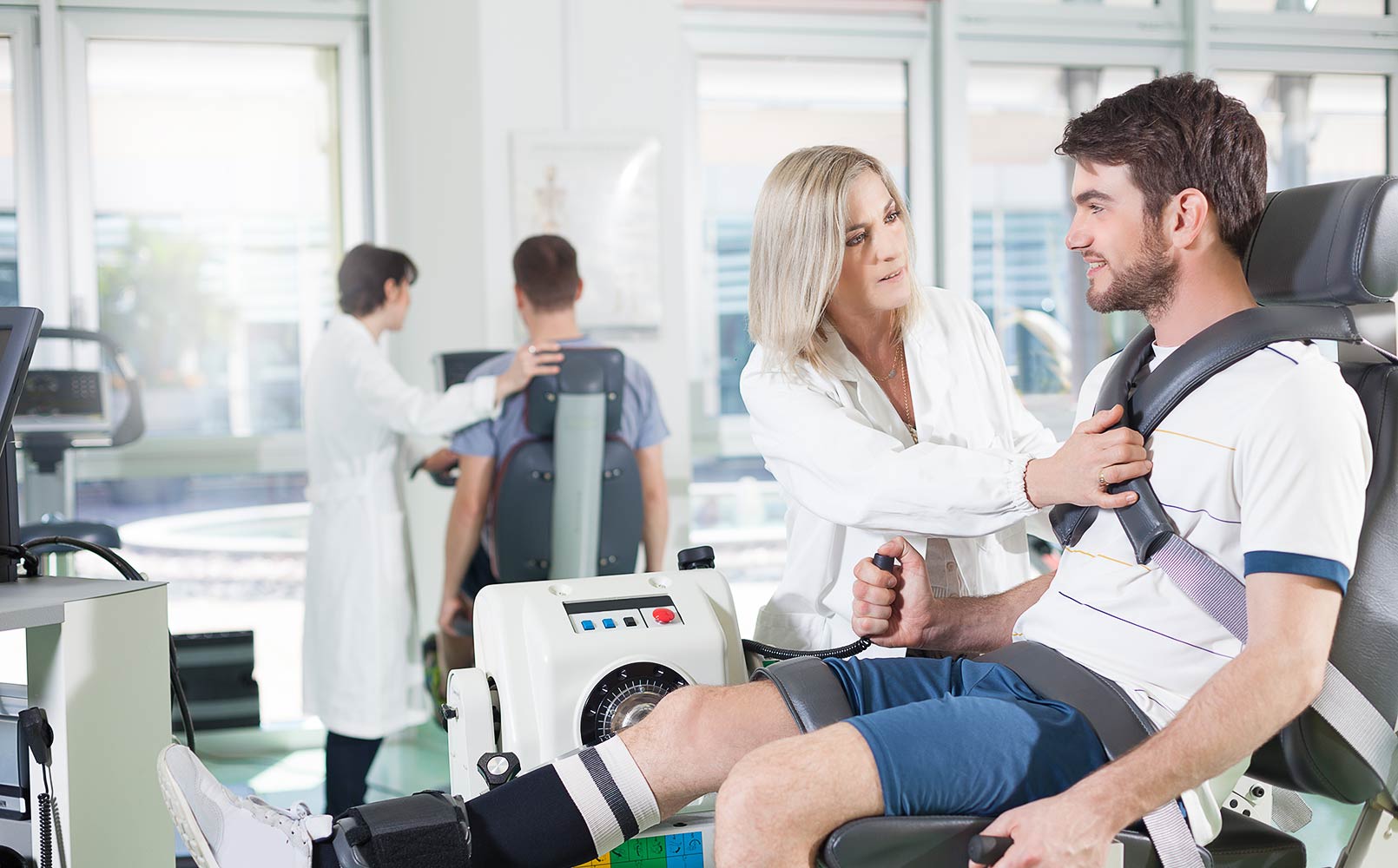 Physiatric rehabilitation in a gym setting