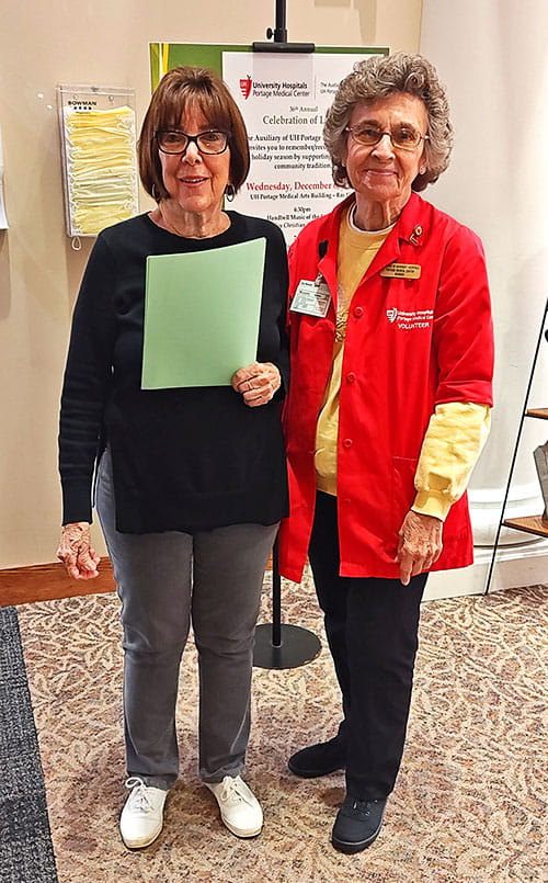 Volunteers at UH Portage Medical Center prepare for the craft show